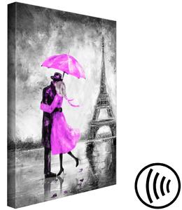 Obraz Pařížská mlha (1 panel) vertikální růžová