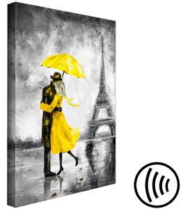 Obraz Pařížská mlha (1-dílný) vertikální žlutá