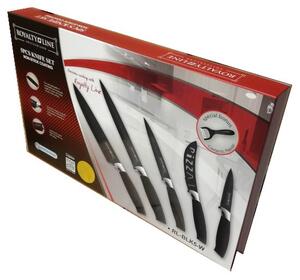 5dílná sada nožů s antiadhezní vrstvou Royalty Line RL-BLK5-W + škrabka