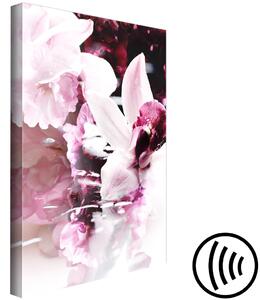 Obraz Zamlžení (1-dílný) - růžová kompozice s orchidejemi