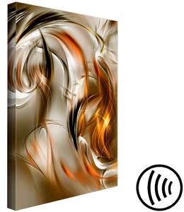 Obraz Duchové předků (1-dílný) - oranžová abstrakce s motivem ohně