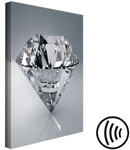 Obraz Nebroušený diamant (1-dílný) - zima uzavřená v krystalu