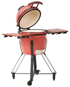 Gril na dřevěné uhlí KAMADO Keramika Červená