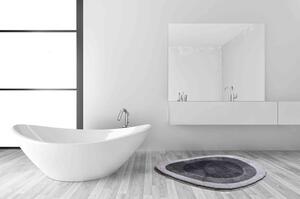 GRUND LAKE Koupelnová předložka šedo-stříbrná 50x75 cm