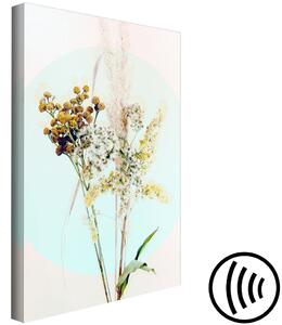 Obraz Dech přírody (1-dílný) - kytice polních květů ve stylu boho