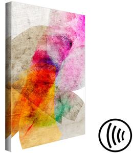 Obraz Kaleidoskop (1-dílný) svislý - barevná abstrakce na béžovém pozadí