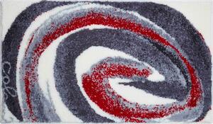 GRUND Koupelnová předložka Colani 42 šedá červená Rozměr: 60x100 cm