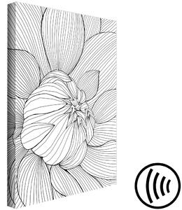Obraz Linie květu (1 panel) vertikální