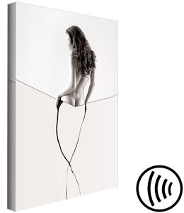 Obraz Smyslný nit (1-dílný) svislý - abstraktní silueta ženy