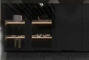 Kuchyňská linka Siena černá matná, Sestava C, 260 cm
