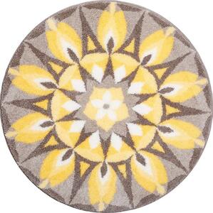 GRUND SEBELÁSKA Mandala kruhová žlutošedivá průměr 60 cm