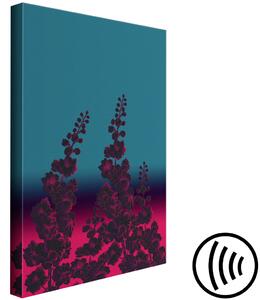 Obraz Vesmírné květiny (1-dílný) vertikální - abstraktní rostlinný motiv