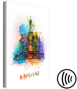 Obraz Barevný Moskva (1-dílný) vertikální - abstraktní architektura