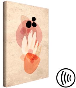 Obraz Rostlinný totem (1-dílný) svislý - abstraktní kresba plamene