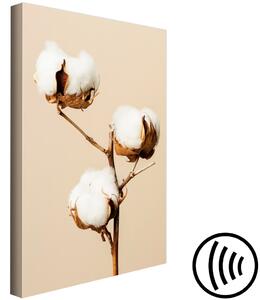 Obraz Jemná nasycenost (1-dílný) svislý - bílý květ v boho stylu