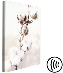 Obraz Jemnost přírody (1-dílný) svislý - bílé květiny v oblacích