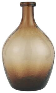 Skleněná váza Balloon Brown 28 cm