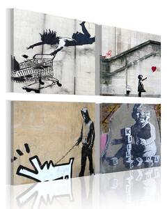 Obraz Banksy - čtyři kreativní nápady