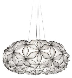 SLAMP LAVSL00CEB01T00000EU C'est La Vie Large, závěsné černé designové svítidlo s čirým kabelem, 4x12W E27, prům. 70cm