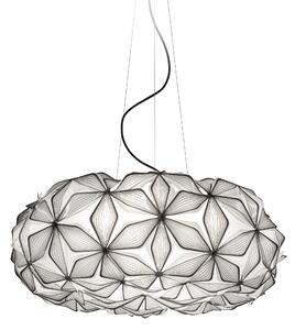 SLAMP LAVSL00CEB01B00000EU C'est La Vie Large, závěsné černé designové svítidlo s černým kabelem, 4x12W E27, prům. 70cm