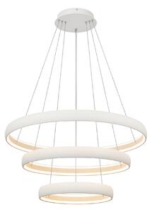 Mantra 9428 Flats, bílé závěsné kruhové svítidlo 122W 3000K, průměr 78/59/39, stmívatelné
