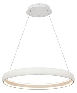 Mantra 9430 Flats, bílé závěsné kruhové svítidlo 42W 3000K, průměr 59cm, stmívatelné