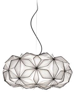 SLAMP LAVSM00CEB01B00000EU C'est La Vie Medium, závěsné černé designové svítidlo s černým kabelem, 2x12W E27, prům. 53cm