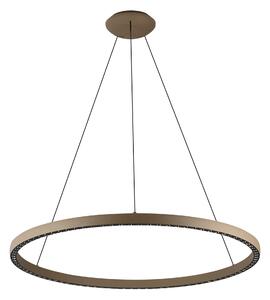 Mantra 8677 Riumar, hnědé kruhové svítidlo 60+20W 3000K, se svícením nahoru/dolů, pr. 92,8cm