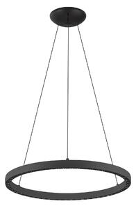 Mantra 8673 Riumar, černé kruhové svítidlo 40+15W 3000K, se svícením nahoru/dolů, pr. 62,8cm