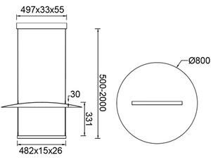 Mantra 9424 Sun II, závěsné svítidlo 39W 3000K, pro přímé/nepřímé svícení, pr. 80cm, tříkrokové stmívání