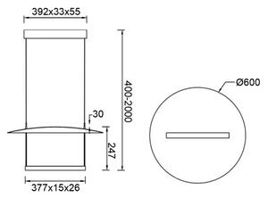 Mantra 9423 Sun II, závěsné svítidlo 30W 3000K, pro přímé/nepřímé svícení, pr. 60cm, tříkrokové stmívání