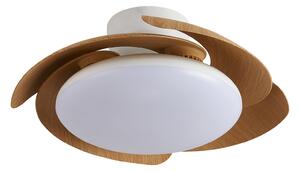 Mantra 9515 Aloha II, rozvinovací ventilátor se svítidlem a dálk. ovladačem, LED 40W 3000-5000K, dřevěná, průměr 48/83cm