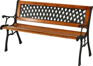 Zahradní lavice Paula, 125 x 52 x v.73 cm, cypřišové dřevo