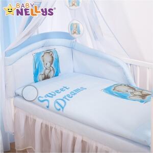 Baby Nellys Povlečení Sweet Dreams by Teddy - modrý 135x100