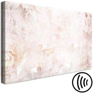 Obraz Krémová mlha - abstrakce rozmazané růžové a bílé se zlatými prvky