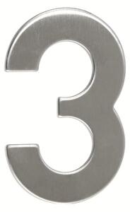 Domovní číslo "3", RN.95L, nerez