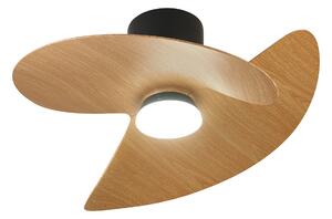 Mantra 9471 Ona, designový ventilátor se svítidlem a dálk.ovladačem, LED 18W 3000-5000K, černá/dřevěná, průměr 70cm
