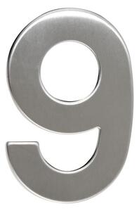 Domovní číslo "9", RN.95L, nerez