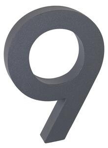 Domovní číslo "9", RN.100LV, strukturované, antracit