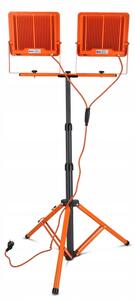LED Reflektor se stojanem 2xLED/100W/230V 4500K IP65 oranžová