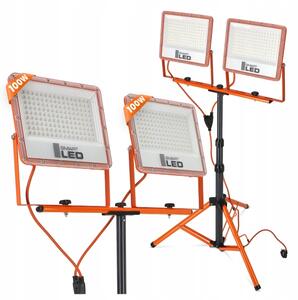 LED Reflektor se stojanem 2xLED/100W/230V 4500K IP65 oranžová