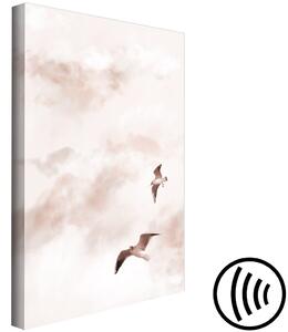 Obraz Nebeskí milenci (1-dílný) svislý - Ptáci v oblacích