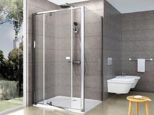 Ravak Pivot PDOP2+PPS Sprchový kout obdélníkový 100x80 cm Profil: Lesk, Sklo: Hladké čiré