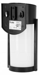 LED Solární nástěnná lampa LED/3,7V 300 mAh IP44 černá