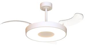 Mantra 9499 Coin Smart, rozvinovací ventilátor se svítidlem a dálk. ovladačem, LED 40W 3000-5000K, bílá, průměr 50/106cm