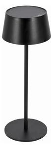 LED Stmívatelná dotyková solární lampa LED/3W/5V USB 1800 mAh IP44 černá