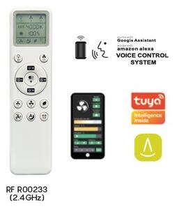 Mantra 9500 Coin Smart, rozvinovací ventilátor se svítidlem a dálk. ovladačem, LED 40W 3000-5000K, bílá/dřevěná, průměr 50/106cm
