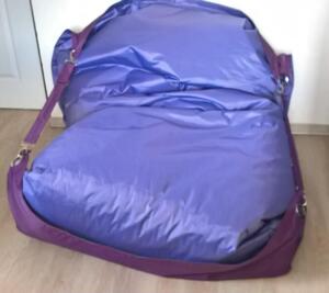 Sedací pytel Omni Bag Duo s popruhy Light Purple-Violet 191x141