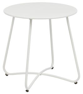 Bizzotto Bílý kovový zahradní stolek Austin ø 45 cm