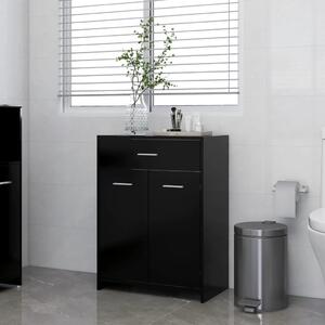 Koupelnová skříňka černá 60 x 33 x 80 cm dřevotříska